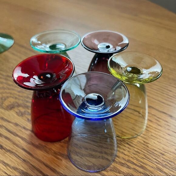 Château Orleans Multi Color Glass Cordial Decanter with Stopper Set - Picture 11 of 16